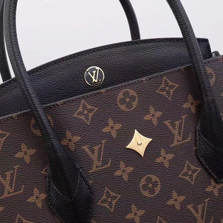 2017 monogram canvas florine handbag black m42270 6