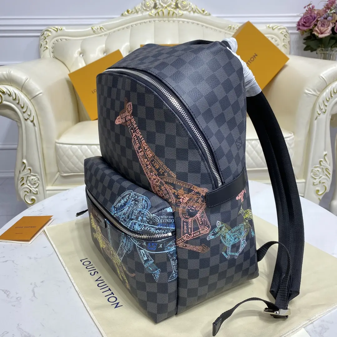 damier graphite discovery backpack n45275 3
