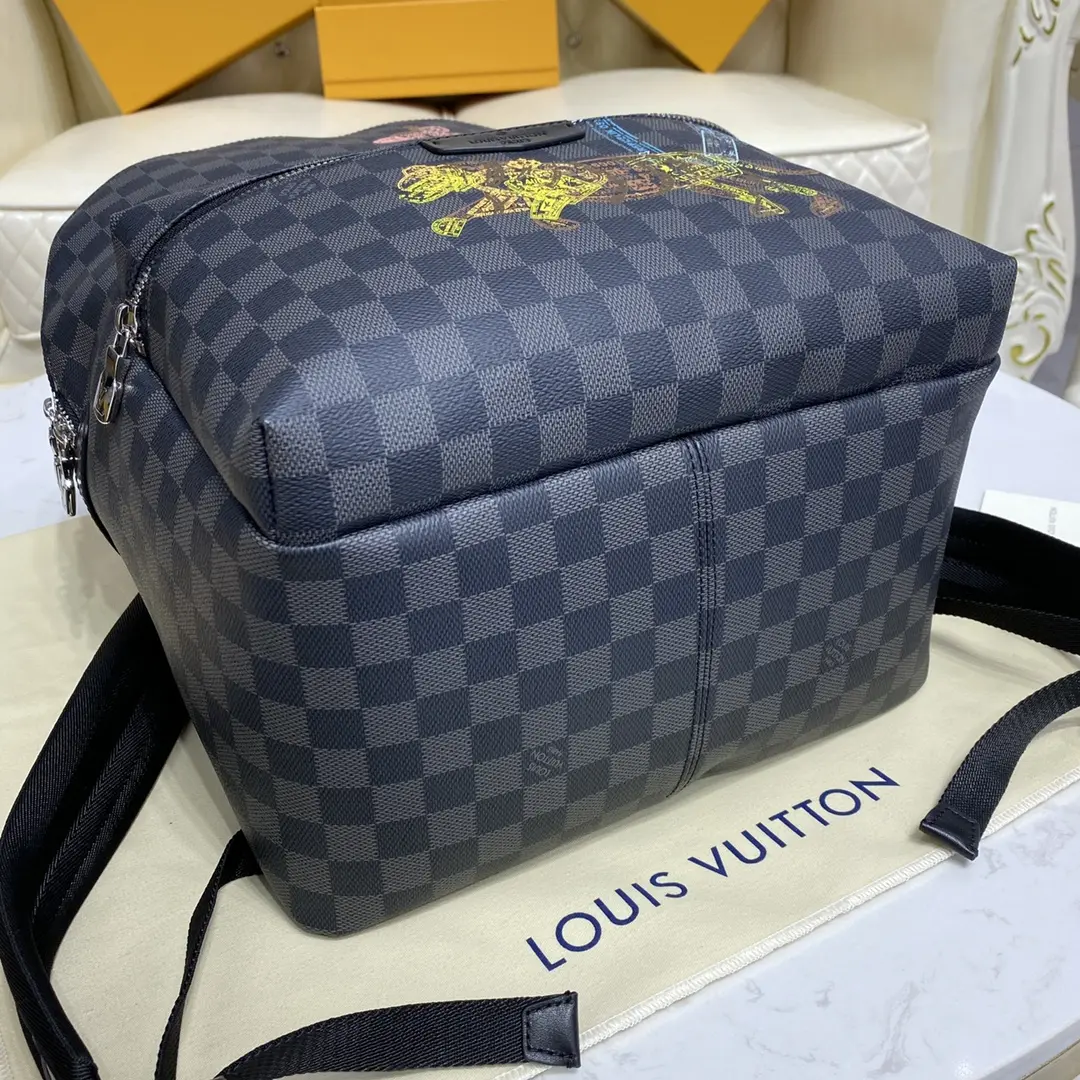 damier graphite discovery backpack n45275 5