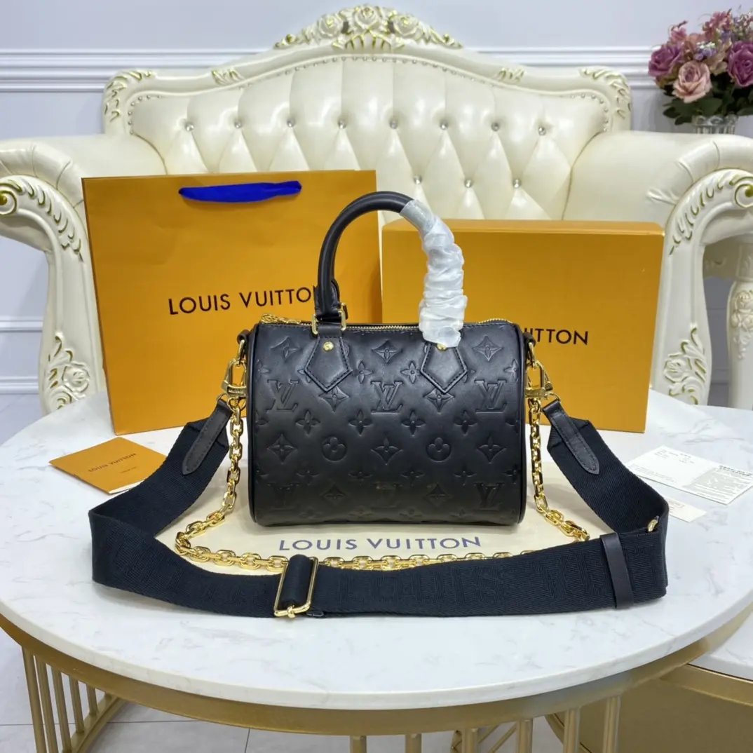 embossed lambskin speedy bandouliere 22 m58631 5