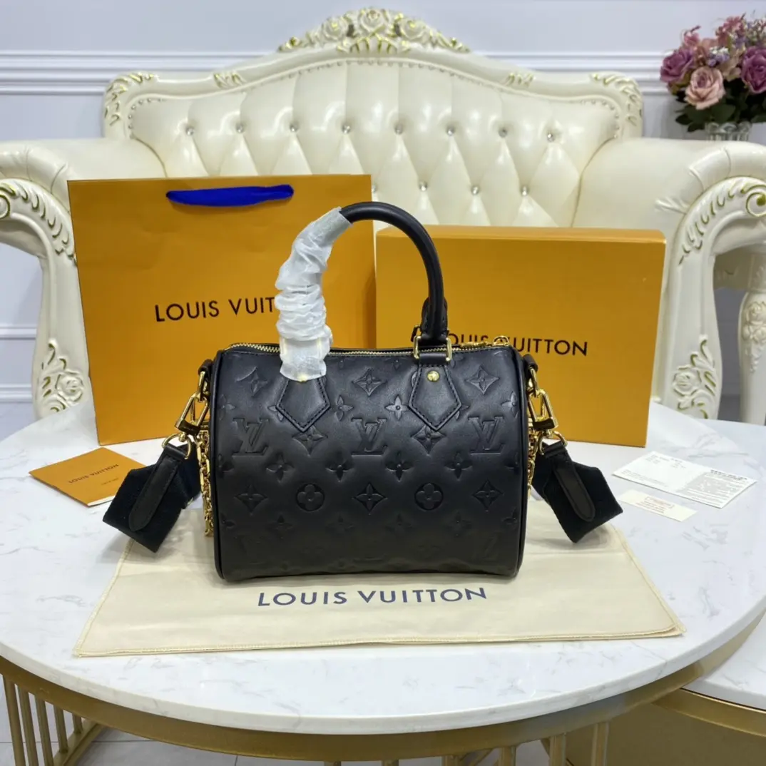 embossed lambskin speedy bandouliere 22 m58631 7