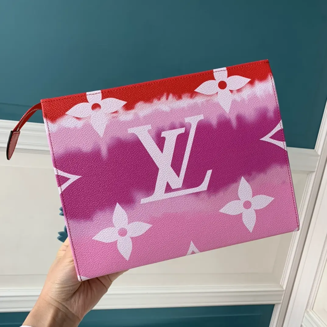 monogram canvas lv escale poche toilette 26 red m69137 red 4