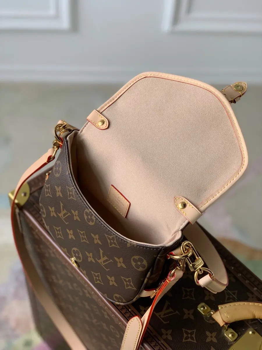 monogram canvas saumur bb handbag m46740 1 4