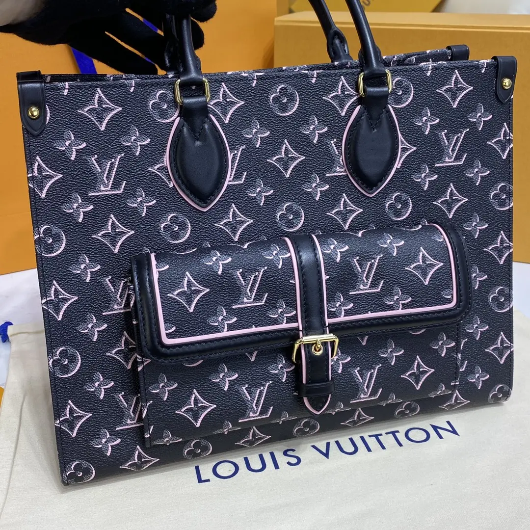 monogram coated onthego mm tote bag m46154 7