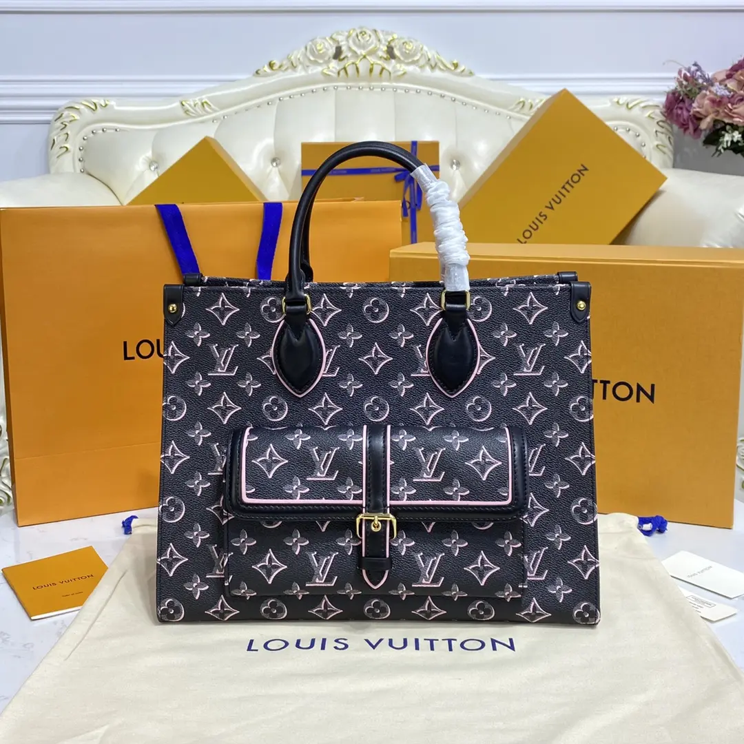 monogram coated onthego mm tote bag m46154 8