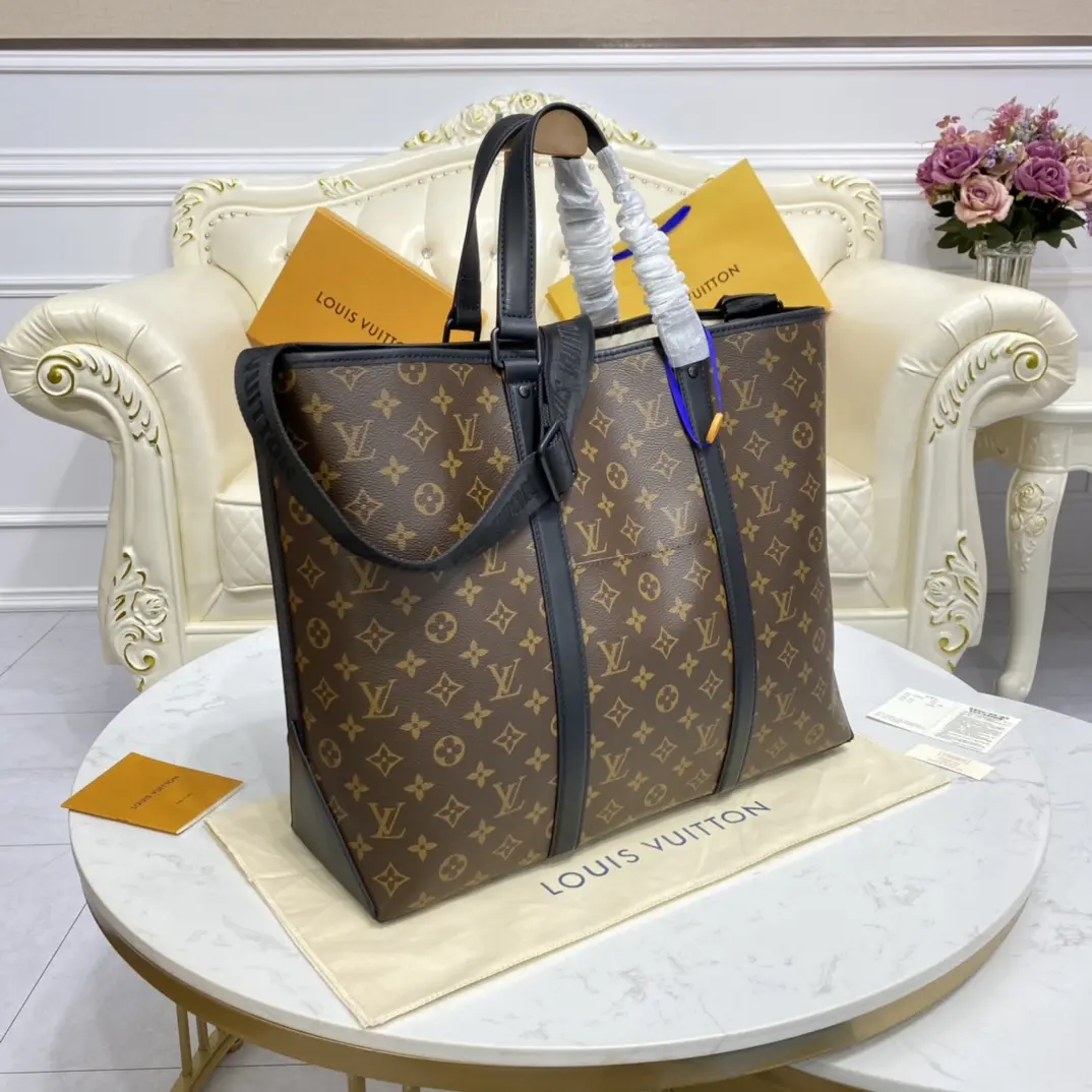 monogram macassar week end tote gm m45733 4